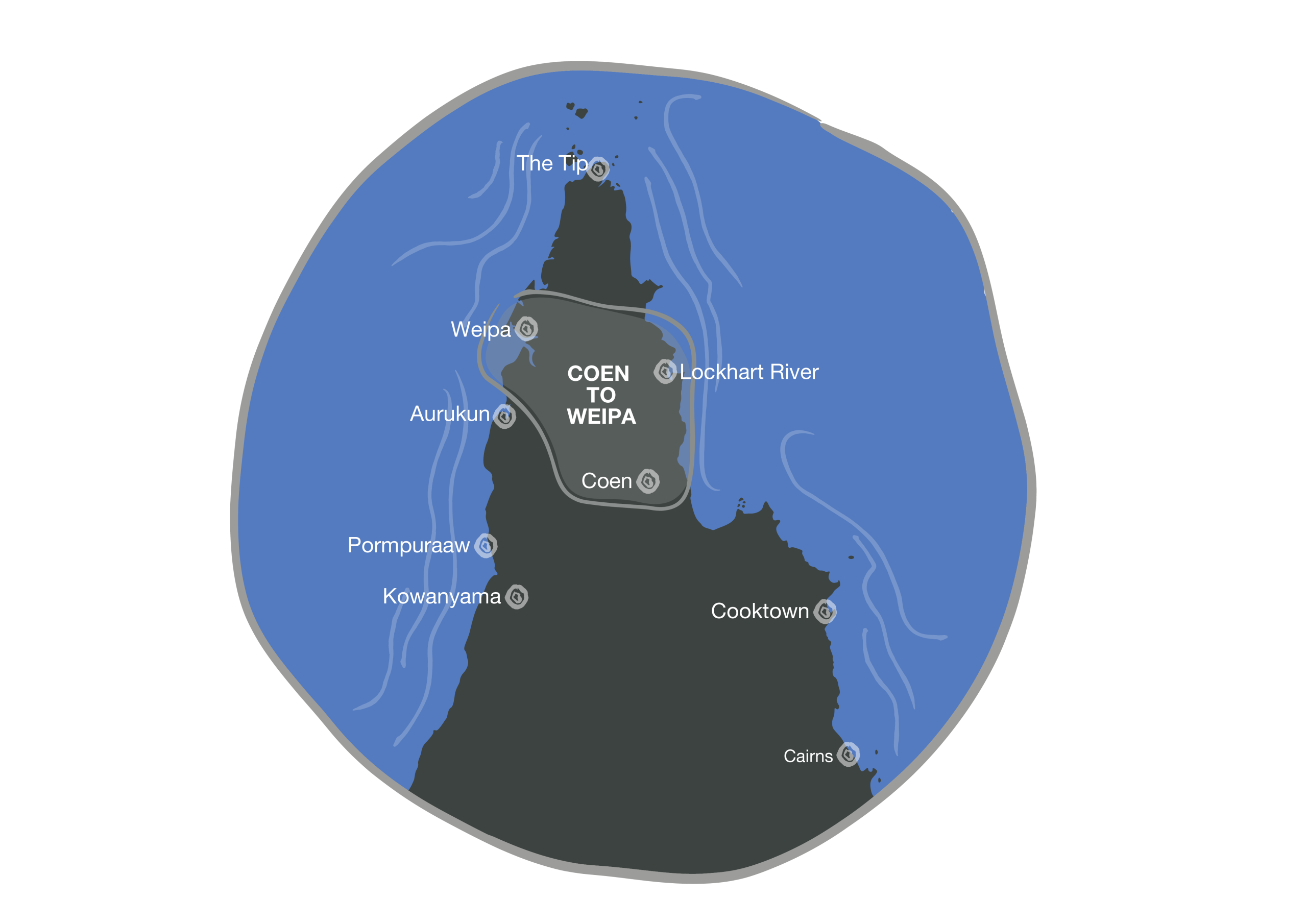 202508_GDT Website Map_COEN 2 WEIPA Region